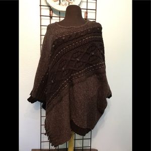 Anthropologie Sleeping on Snow Poncho